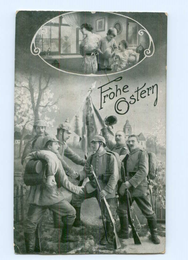 Y6594 Frohe Ostern Soldaten 1 Weltkrieg Ak 1915 Ebay