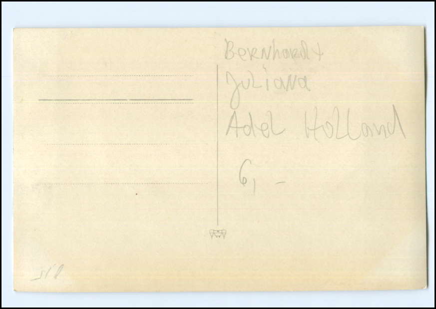 U4129/ Königin Juliane und Prinz Bernhard Niederlande Foto AK · Martin