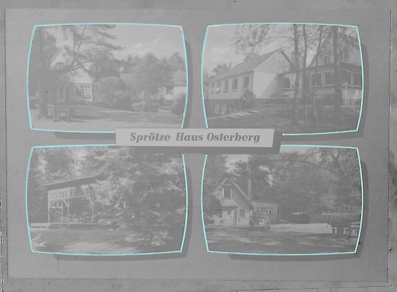 Neg5459/ Sprötze b. Buchholz Haus Osterberg altes Negativ