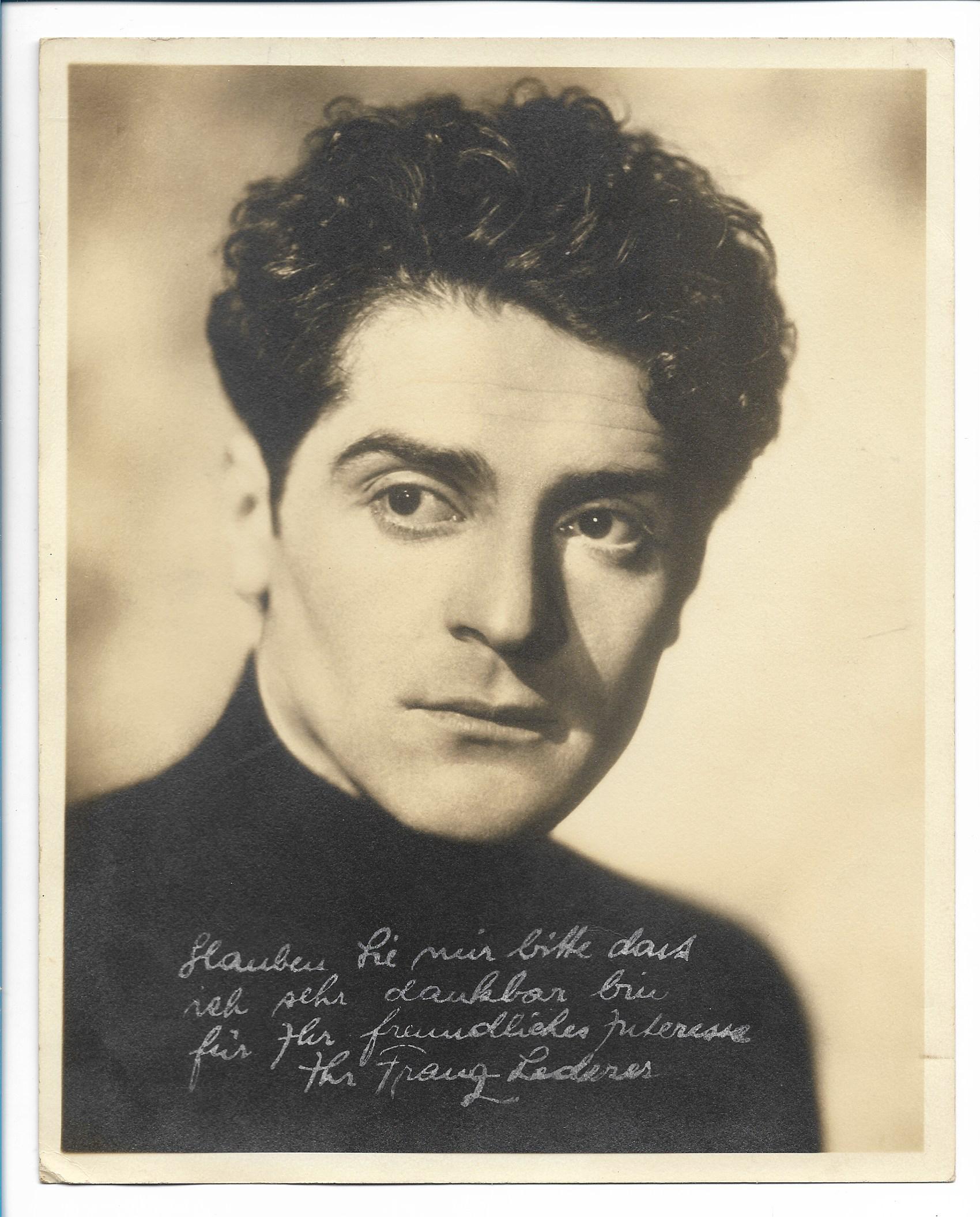 C4553/ Franz Francis Lederer Original Autogramm Foto 25 x 20 cm ...