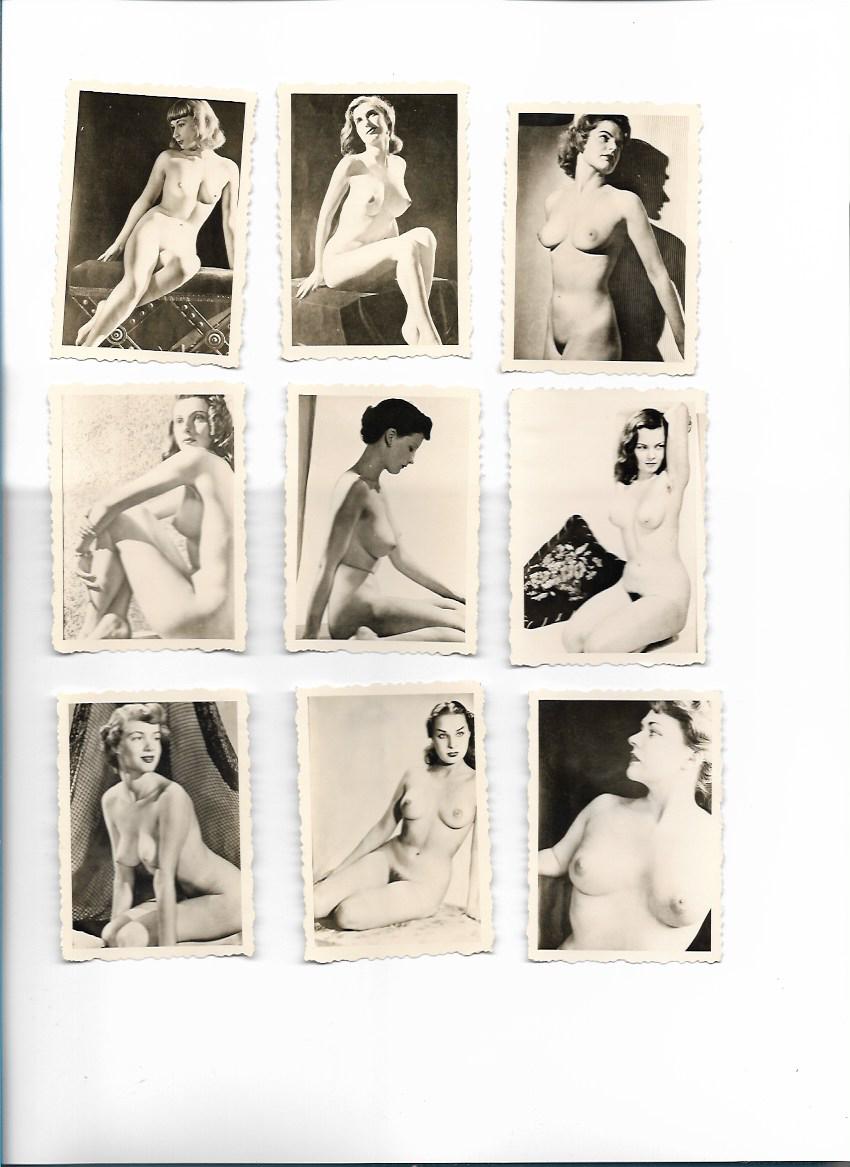 XX16363/ 9 x Foto Frauen nackt Erotik 50/60er Jahre Amateur · Martin  Bernhard Ansichtskartenshop