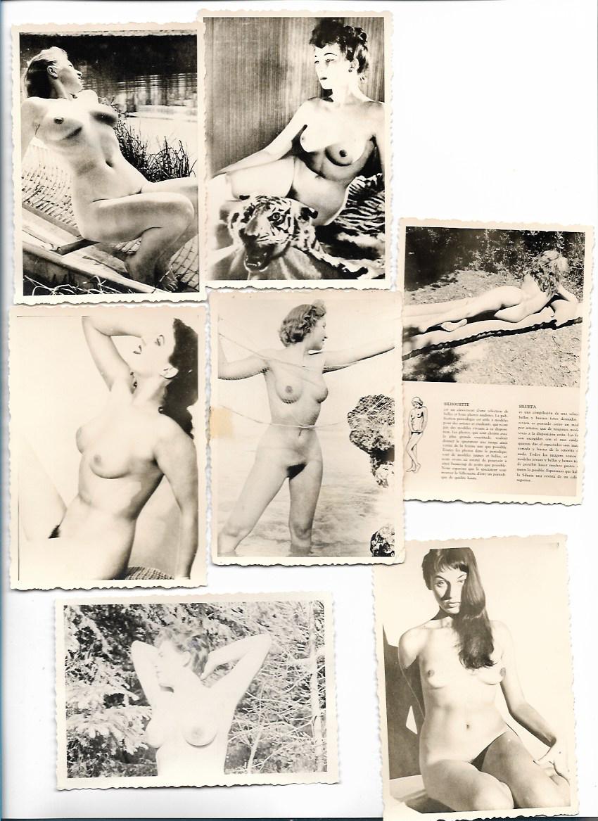 XX16357/ 7 x Foto Frauen nackt Erotik 50/60er Jahre Amateur · Martin  Bernhard Ansichtskartenshop