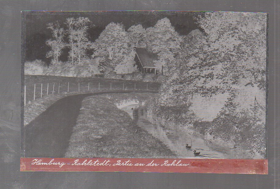 Neg1751/ Hamburg Rahlstedt Partie a.d. Rahlau OriginalNegativ 1940/50