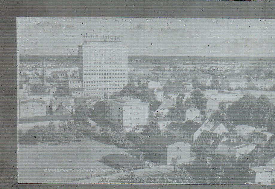 Neg3856 Elmshorn Teppich Kibek Hochhaus Altes Negativ 50er Jahre